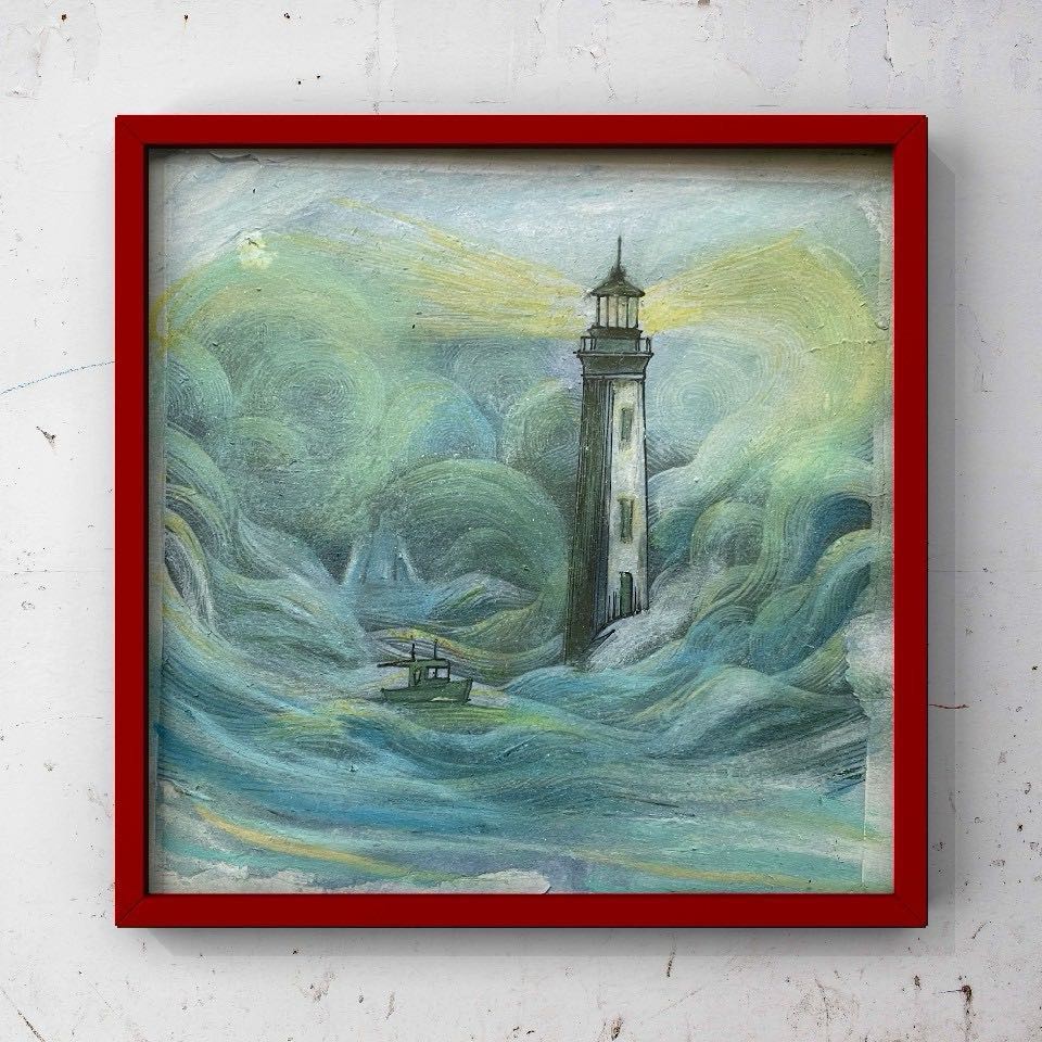 Description:
Embark on a visual journey with "Navigating the Tempest," a captivating piece that merges the raw energy of the sea with the tranquility of art. This unique creation draws inspiration from the iconic style of Vincent van Gogh, evident in its expressive brushwork and vibrant color palette.

Artistic Elements:

Color Palette: A mesmerizing blend of blue, green, and yellow hues that encapsulate the dynamic and ever-changing essence of the ocean. These colors swirl together, creating a sense of movement and depth that draws the viewer into the heart of the rough sea.
Minimal Lines: Simple yet powerful lines sketch the outline of a lone ship, bravely navigating the turbulent waters. This minimalistic approach allows the colors and textures to take center stage, emphasizing the drama and emotion of the scene.
Texture: The use of oil pastels and acrylics gives this artwork a rich, tactile quality. The thick application of paint and the varied brushstrokes pay homage to Van Gogh's signature style, adding intensity and passion to the depiction.
Composition: The lone ship amidst the tumultuous sea serves as a focal point, symbolizing resilience and the human spirit's capacity to navigate through life's storms.
Perfect For:
This artwork is ideal for art collectors, sea lovers, or anyone who appreciates the beauty of impressionist art. It's a statement piece that would enhance any living room, office, or personal gallery with its deep symbolism and stunning visual appeal.